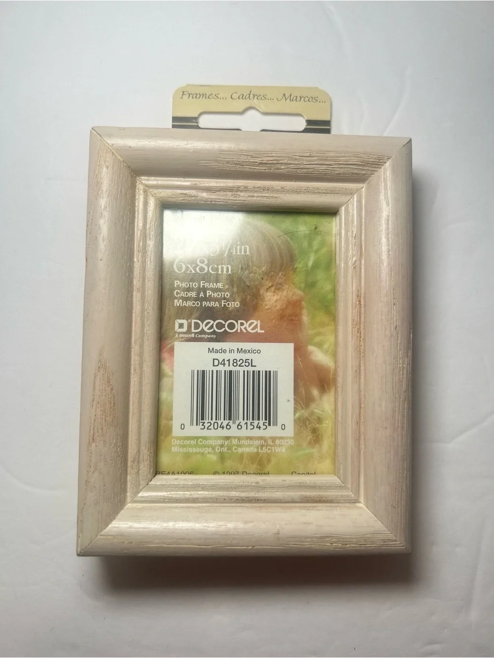 3 Wood Picture Frames 2 x 3 Inch Photo Wooden Photo Frame Assorted Pink & Cream